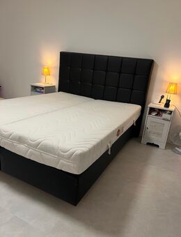 Boxspringbett 180x200 Leder Schwarz - Obernburg (Main)