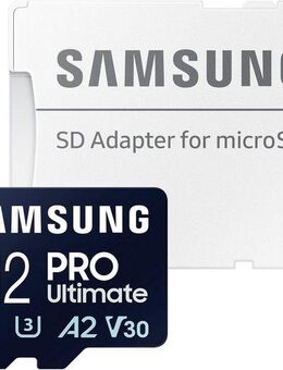 Samsung Pro Ultimate Speicherkarte (512 GB, Video Speed Class 30 (V30)/UHS Speed Class 3 (U3), 200 MB/s Lesegeschwindigkeit)