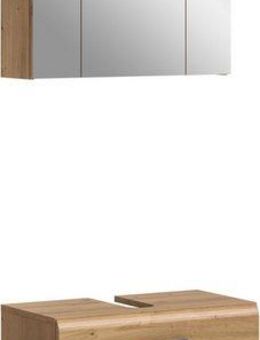 INOSIGN Badmöbel-Set FLORENZ, TOPSELLER!, 2-teilige Badkombination, hochwertige MDF-Front, (Set, 2-St., bestehend aus: 1 Waschbeckenunterschrank, 1 Spiegelschrank), Bad-Kombination, Bad-Möbel, Badezimmer, Kombination, Kombi