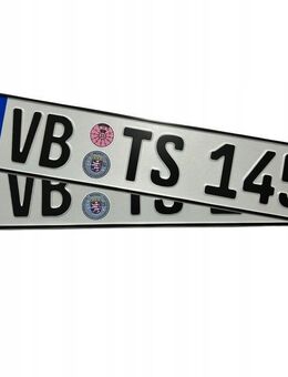 Autokennzeichen KFZ Kennzeichen für Sammler oder Showzwecke original geprägt Deutschland Set 5673 - Wuppertal