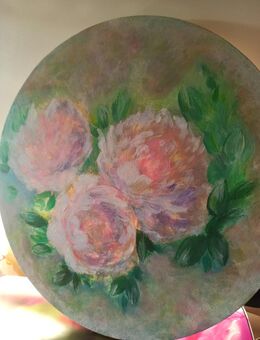 Acryl Bild "Pfingstrosen" - Celle