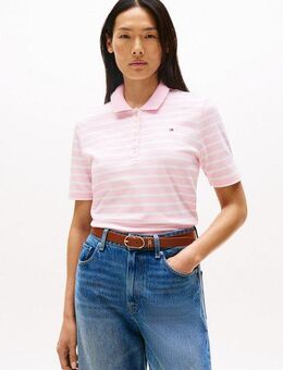 Tommy Hilfiger Poloshirt 1985 Regular Fit Pique Premium Polo mit Logo-Stickerei, mit Seitenschlitzen