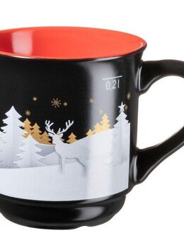 MÄSER Becher Glühweinbecher mit weihnachtlichem Motiv, aus Steinzeug, Steinzeug, 6er Set