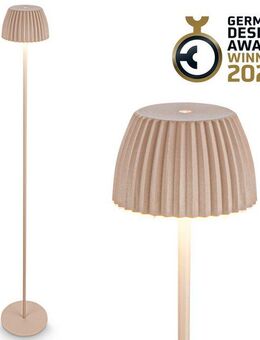 Briloner Leuchten LED Stehlampe Akku LED Stehleuchte, beige