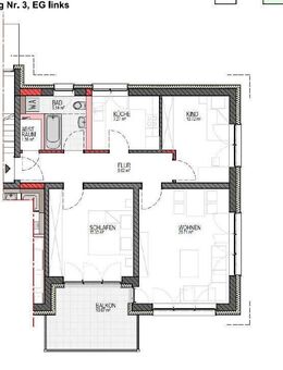 Moderne 3-Zimmer-Wohnung mit Balkon zu vermieten - Gailingen (Rhein)