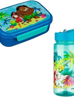 Scooli Lunchbox Brotzeitdose + Trinkflasche, Vaiana, Kunststoff, (2-tlg), mit Trinkflasche