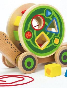 Hape Nachziehtier Schnecke, (Set, 1-tlg), Schnurlänge 60 cm