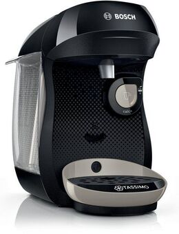 TASSIMO Kapselmaschine Tassimo happy friendly TAS109E, über 70 Getränke, platzsparend, geeignet für alle Tassen, Wassertank 0,7 L, schwarz/beige