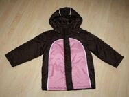 Mädchen Winterjacke Anorak Kinder Jacke Kapuze Schneejacke Skijacke braun/rosa Gr. 122 NEU - Sonneberg