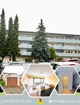 3-Zi.-Wohnung in Balingen-Frommern mit Aufzug, Garage und modernisiertem Balkon in Toplage! - Balingen