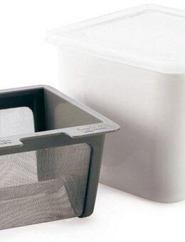 Cuisipro Küchensieb Frischkäsebereiter, Edelstahl, Kunststoff