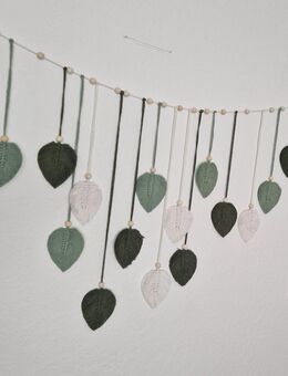 Makramee Wandbehang grüne Blätter - Edewecht