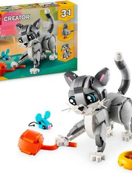 LEGO® Graue Katze (31163), LEGO Creator Konstruktionsspielsteine, (407 St), Made in Europe