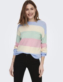 ONLY Strickpullover ONLATIA L/S STRIPE PULLOVER KNT NOOS
