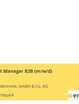 Key Account Manager B2B (m/w/d) - Wurmannsquick