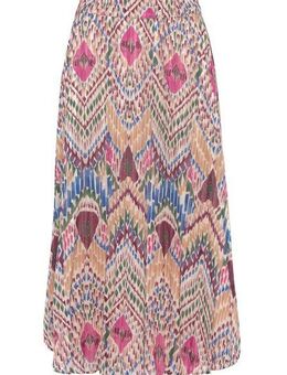 LASCANA Plisseerock aus leichter Chiffonware, Midirock mit Alloverprint, sommerlich