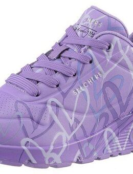 Skechers UNO-SPREAD THE LOVE Wedgesneaker Freizeitschuh, Halbschuh, Schnürschuh mit coolem Graffiti-Print