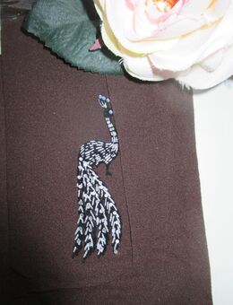 NEU * OVP * Ausgefallen * Strumpfhose * Strümpfe * Legs * Socks mit Glitzer * Swarovski * Strass * Kristalle * Pfau "bahner" Gr. 36- 38/ S * 20DEN * mocca- braun * - Riedlingen