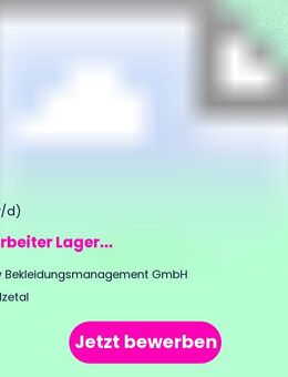 Mitarbeiter Lager (w/m/d) - Sülzetal