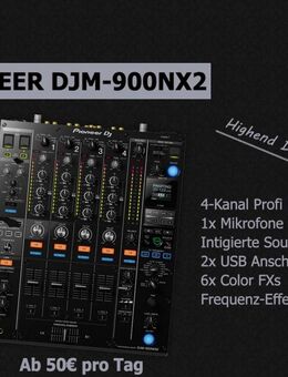 [VERMIETUNG] DJ Mixer Pioneer DJM-900NXS2 Nexus2 - Magdeburg
