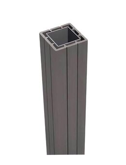 WPC-Pfosten mit Kappe inkl. Pfostenanker 240x7x7 cm Hellgrau *22 - Birkenfeld (Baden-Württemberg)