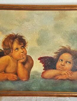 Großes Ölgemälde Engel Putto Putti Himmel Cherub Angel Kapelle Kirche - Nürnberg