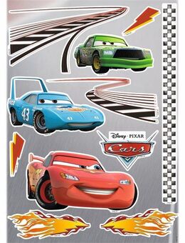 Komar Wandtattoo Cars - Größe 50 x 70 cm (11 St), selbstklebend, Wandsticker, Kinderzimmer