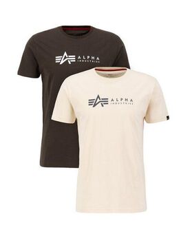 Alpha Industries T-Shirt Alpha Label T-Shirt 2 Pack