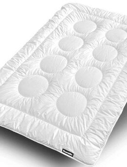 Dunlopillo Baumwollbettdecke Fusion, Bettdecken für Sommer und Winter, Füllung: Polyester, Bezug: 100% Baumwolle, Bettdecke 135x200 cm, 155x220 cm, Dunlofill® Helix-Micro-Faser, Decke