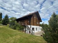 Wohnen im Holzhaus in Gutenborn mit Schwimmteich & Sauna - Gutenborn