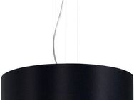 EGLO Hängeleuchte MASERLO Hängelampe, schwarz, gold, silber, Stoff, elegant, modern, Leuchtmittel wechselbar, ohne Leuchtmittel, Pendelleuchte, Pendellampe, Wohnzimmer, Esszimmer, gemütlich, 110x53cm