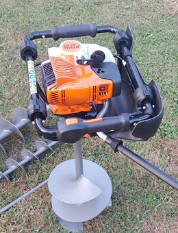 Stihl BT 131 Erdbohrer mieten Erdbohrgerät Erdlochbohrer Zaun - Fridolfing