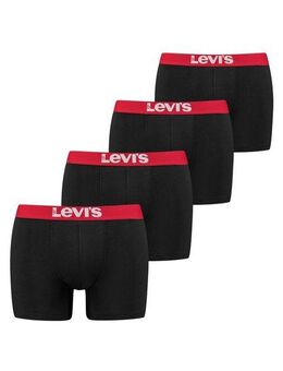 Levi's® Boxershorts (Packung, 4er-Pack) mit breitem Logobund