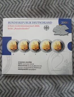 2 Euro Gedenkmünzen 2006 Serie Schleswig Holstein - Kassel Brasselsberg