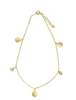 Vivance Fußkette 925-Sterling Silber vergoldet