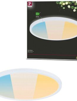 Paulmann LED Deckenleuchte LED Panel Atria Shine IP44 rund 398mm White Switch, LED fest integriert, Tageslichtweiß, Farbwechsler, Farbsteuerung