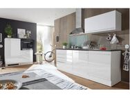 Küchenblock JAZZ Küchenzeile ohne Geräte ca. 320 x 200 x 60 cm in Weiß / Weiß Glanz - Breitenberg (Bayern)