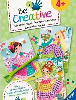 Ravensburger Kreativset BeCreative Midi, Bastelset DIY Mosaik Prinzessinnen, Made in Europe