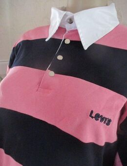 NEU * Sailor * Marine * Maritim * DAMEN * HERREN * Unisex * Langarm * Longsleeve * Blockstreifen * Polo * T- Shirt "LEVI'S" Gr. 56- 58/ XL * dunkel- blau * pink * weiß * - Riedlingen