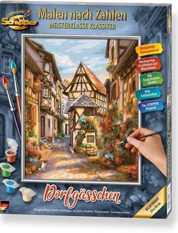 Schipper Malen nach Zahlen Meisterklasse Klassiker - Dorfgässchen, Made in Germany