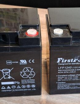 2x Firstpower LFP1240 12V 40Ah VDS AGM Bleiakku aus 2024 - Duisburg