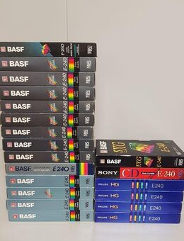 20 x VHS Kassetten, 1 x bespielt, 19 x 240 er, 1 x 260 er - Wiesbaden