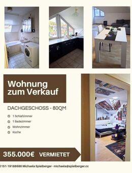 Helle Dachgeschosswohnung in Donauwörth - 80 m² - vermietet - ideale Kapitalanlage - Donauwörth