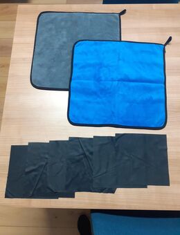 NEU / 2 Stück Microfasertuch Poliertuch / Auto + 6 x Brillenputztuch - Gera