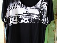 Damen T-Shirt (Gr. XL = 48/50) Schwarz Weiß Muster - Weichs