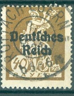 Deutsches Reich gestempelt Nr. 124, genau wie auf dem Bild zu sehen. - Porta Westfalica Zentrum