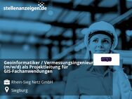 Geoinformatiker / Vermessungsingenieur (m/w/d) als Projektleitung für GIS-Fachanwendungen - Siegburg