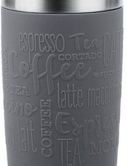 Emsa Thermobecher Travel Mug Classic, mit 360°-Trinköffnung, Edelstahl, Kunststoff, Silikon, 4h heiß, 8h kalt - 360 ml / 6h heiß, 12h kalt - 500 ml, 100% dicht