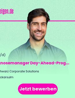 Prognosemanager Day-Ahead-Prognosen Strom (m/w/d) - Neckarsulm