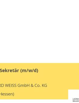 Assistent / Sekretär (m/w/d) - Langen (Hessen)
